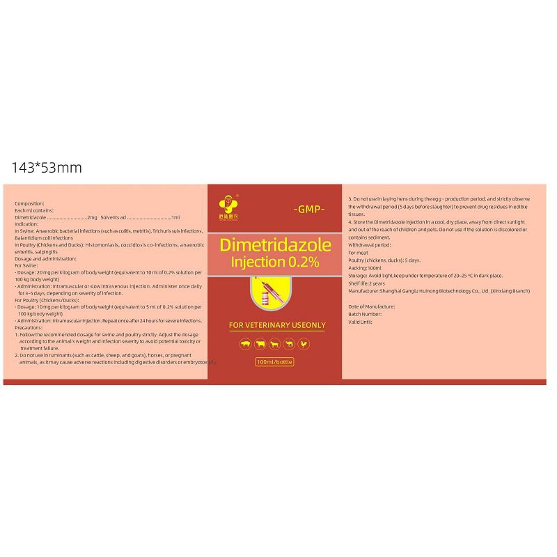 Dimetridazole ynjeksje